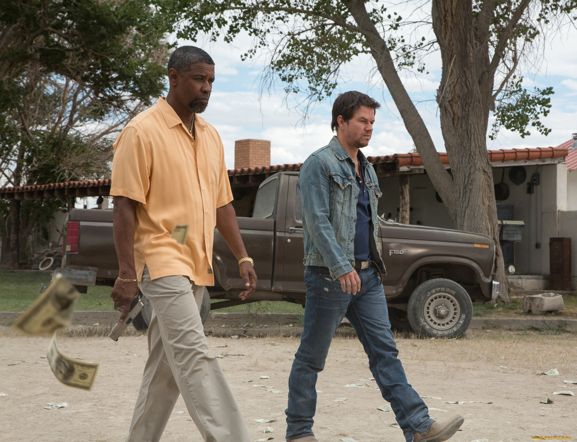  , 2 guns, , , , stig, mark, wahlberg, , , , , , bobby, denzel, washington, , 